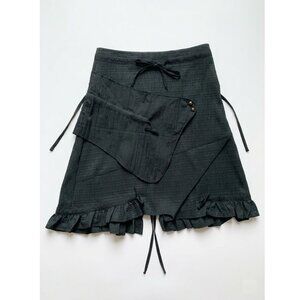 TANGO MANGO - Artistic Mixed-Media Black  Skirt - Size 12